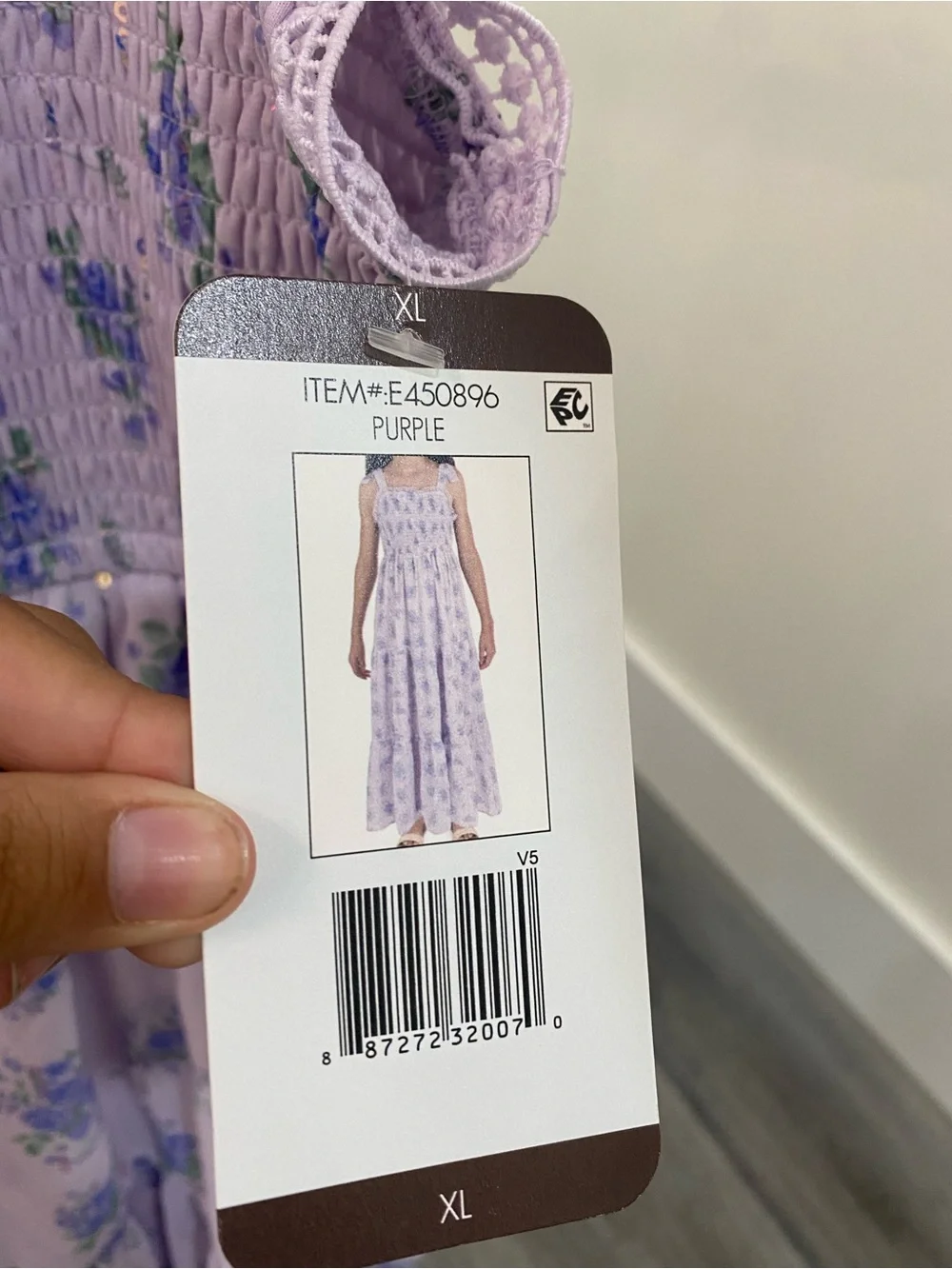 Rare Editions Lavender Floral Maxi Dress for Girls